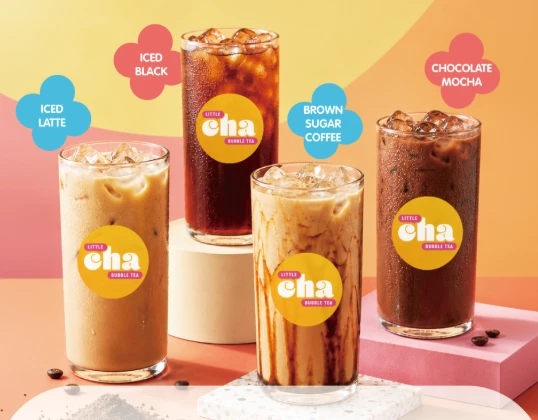 New Coffee Series: Iced Latte, Iced Black, Brown Sugar Coffee and Chocolate Mocha